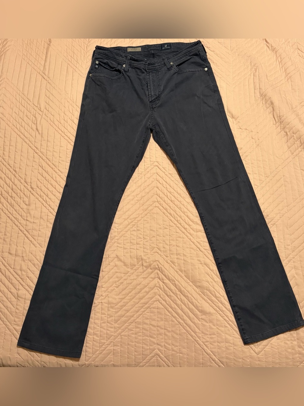 Ag Adriano Goldschmied Men's Straight Jeans in Black